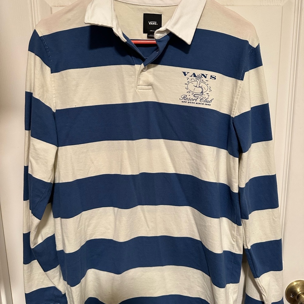 Vans Resort Club Striped rugby long sleeved polo